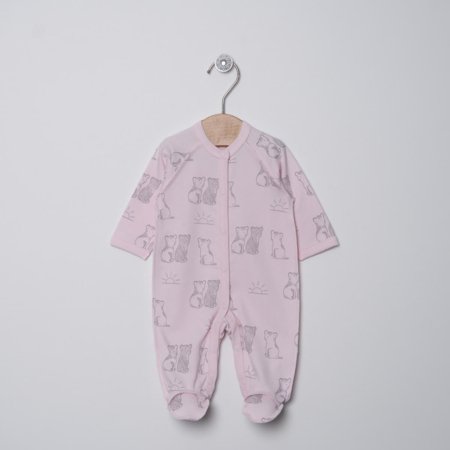 VILAURITA kombinezonas išvirkščiomis siūlėmis NIMI, rožinis, art 1142, 56 cm 