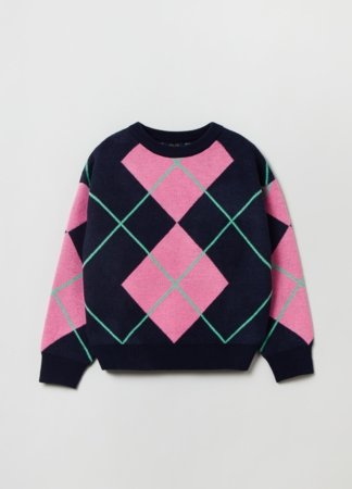 OVS GIRL3-10Y TRICOT 2H 3-4 BLUE 001829806 