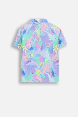 LEMON maudymosi kostiumėlis ir kepurė, spalvotas, WL6376801SWG-022-092, 92 dydis 