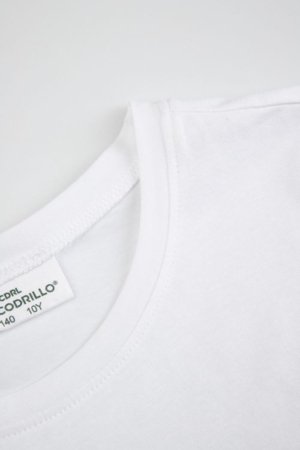 COCCODRILLO marškinėliai trumpomis rankovėmis, balti, WC6143211VGA-001-134, 134 cm 