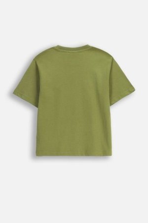 COCCODRILLO marškinėliai EVERYDAY BOY A, žali, ZC5143209VBA-012-110, 110 cm 