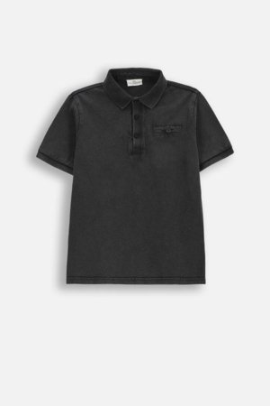 COCCODRILLO polo marškinėliai trumpomis rankovėmis, juodi, WC6143601HBJ-021-158, 158 dydis 