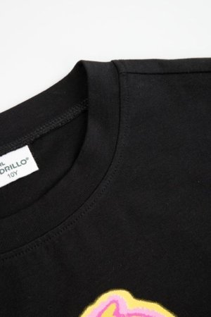 COCCODRILLO marškinėliai trumpomis rankovėmis, juodi, WC6143204RGJ-021-128, 128 cm 