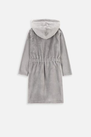 COCCODRILLO chalatas BATHROBE, pilkas, WC4410102BAT-019- 