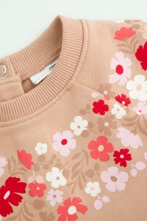 COCCODRILLO džemperis NOSTALGIC MEADOW GIRL NEWBORN, kreminis, WC5132101NGN-002-086, 86 cm 