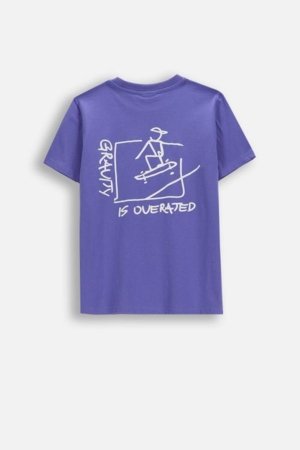 COCCODRILLO marškinėliai trumpomis rankovėmis, violetiniai, WC6143203VBA-016-164, 164 dydis 