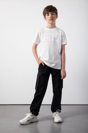 COCCODRILLO marškinėliai ACADEMY BOY JUNIOR, kreminiai, ZC5143205ABJ-003-164, 164 cm 