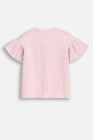 COCCODRILLO marškinėliai trumpomis rankovėmis HAPPY RETRO GIRL KIDS, rožiniai, WC5143201HGK-007-122, 122 cm 