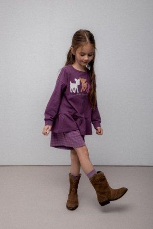 COCCODRILLO marškinėliai, violetiniai, ZC5143104WGK-016-116, 116 cm 