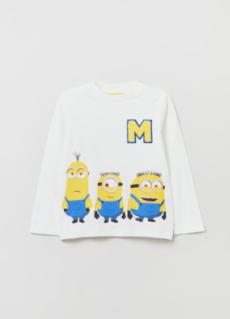 OVS BOY3-10Y T-SHIRT L/S 2M 7-8 WHITE 001847554 