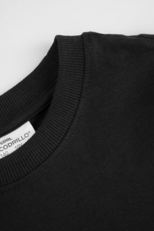 COCCODRILLO marškinėliai trumpomis rankovėmis, juodi, cm 