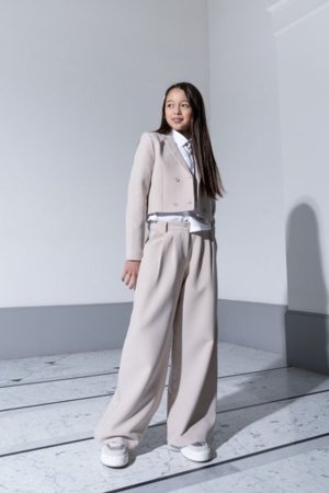 COCCODRILLO švarkas ELEGANT JUNIOR GIRL, kreminis, WC5138101EJG-003-164, 164 cm 