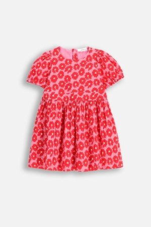 COCCODRILLO suknelė trumpomis rankovėmis MAXITROPIC GIRL KIDS, spalvota, WC5128201MGK-022-122, 122 cm 