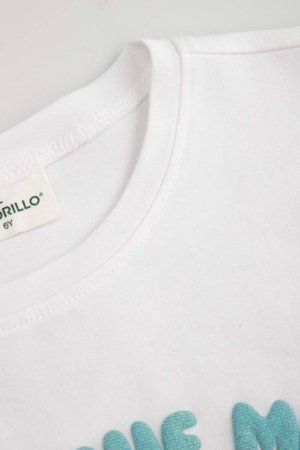COCCODRILLO marškinėliai trumpomis rankovėmis, balti, cm 