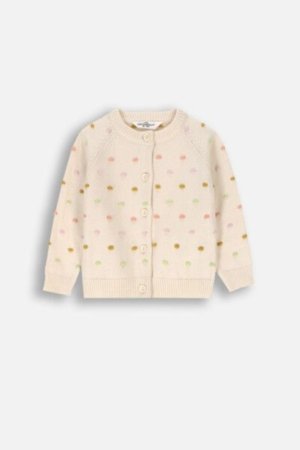 COCCODRILLO megztinis PASTELOVE GIRL NEWBORN, smėlio spalvos, ZC4172201PGN-002-086, 86 cm 