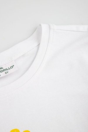 COCCODRILLO marškinėliai trumpomis rankovėmis, balti, WC6143205RGK-001-122, 122 cm 