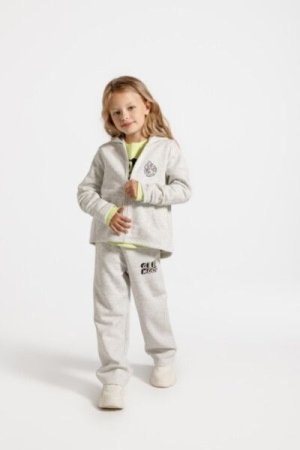 COCCODRILLO sportinės kelnės CARTOONS GIRL KIDS, pilkos, ZC4120201CGK-019-122, 122 cm 