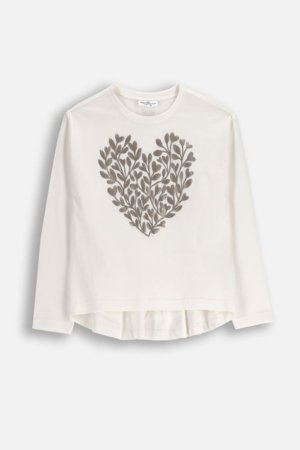 COCCODRILLO marškinėliai, kreminiai, ZC5143103WGK-003-122, 122 cm 