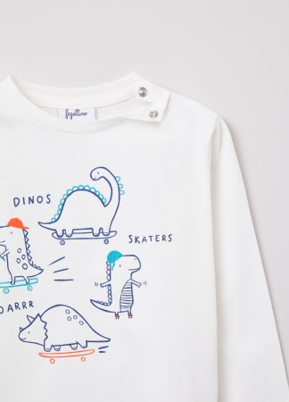OVS BOY9-36M T-SHIRT L/S 2M 30-36 WHITE 001819329 001819329