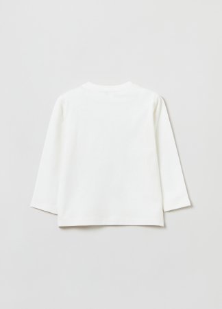 OVS BOY9-36M T-SHIRT L/S 2M 30-36 WHITE 001819329 001819329