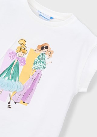 MAYORAL marškinėliai trumpomis rankovėmis, natur-lake, 3.005-77, 104  cm 