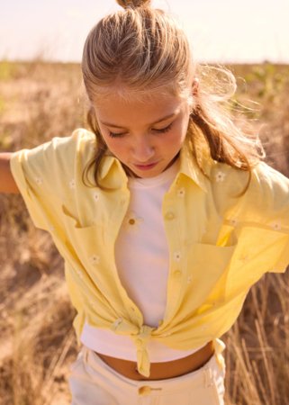 MAYORAL palaidinė ir marškinėliai be rankovių, vanilla, 6.159-57, 140 cm 