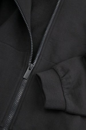 COCCODRILLO susegamas džemperis su gobtuvu, juodas, dydis 