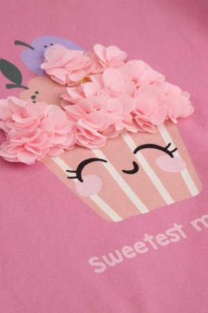 COCCODRILLO marškinėliai ilgomis rankovėmis, rožiniai, WC6143101HGN-007-068, 68 dydis 