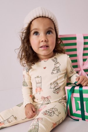 NEXT marškinėliai ilgomis rankovėmis ir tamprės, B74982 104-110 