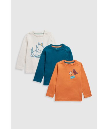 MOTHERCARE marškinėliai ilgomis rankovėmis 3 vnt., JL232 116 