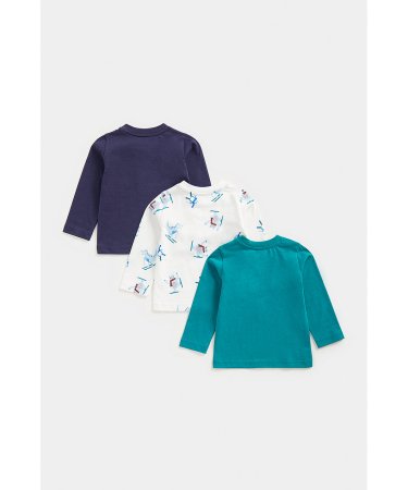 MOTHERCARE marškinėliai ilgomis rankovėmis, FD601 3vnt.,  