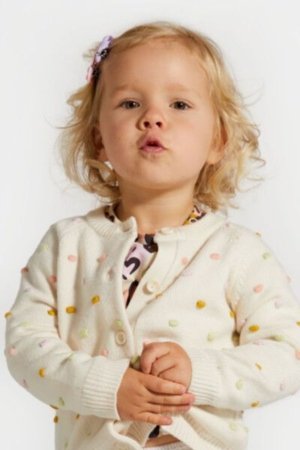 COCCODRILLO megztinis PASTELOVE GIRL NEWBORN, smėlio spalvos, ZC4172201PGN-002-086, 86 cm 