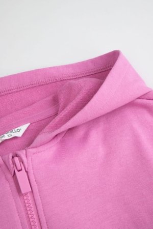 COCCODRILLO džemperis su gobtuvu, rožinis, cm 