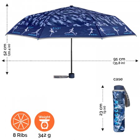 PERLETTI mini skėtis Soccer 50/8, 15611 15611