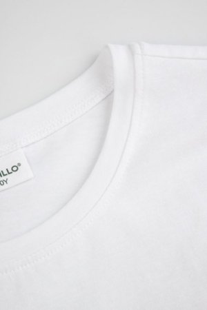 COCCODRILLO marškinėliai trumpomis rankovėmis, balti, WC6143217VGA-001-116, 116 cm 