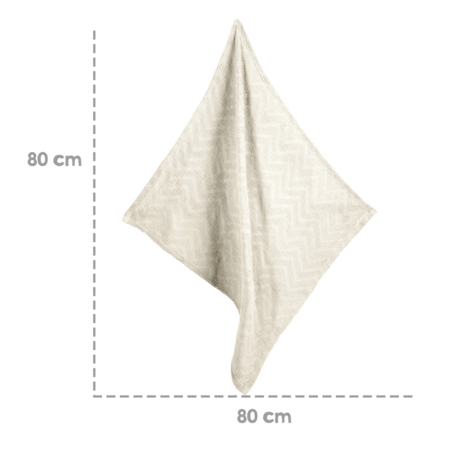 ROBA megztas pledas SEASHELLS OYSTER, 80x80 cm., White, 306113G281 