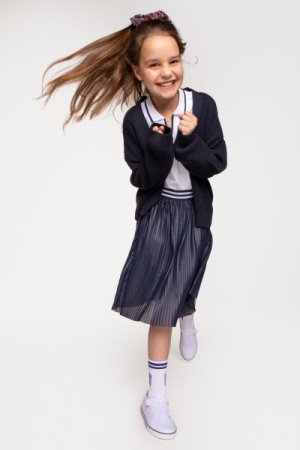 COCCODRILLO megztinis BACK TO SCHOOL GIRL, tamsiai mėlynas, ZC3172203BSG-015 ZC3172203BSG-015-152