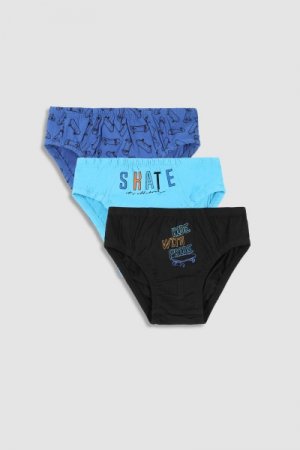 COCCODRILLO kelnaitės PANTIES, multicoloured, 3 vnt., WC3409304PAN-022 WC3409304PAN-022-092