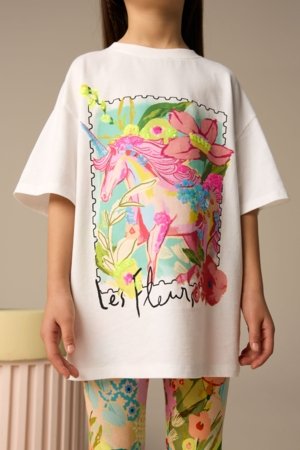 NEXT marškinėliai trumpomis rankovėmis ir tamprės, E45360 152 