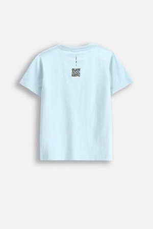 COCCODRILLO marškinėliai trumpomis rankovėmis EVERYDAY UNISEX A, mėlyni, WC5143203VUA-014-152, 152 cm 