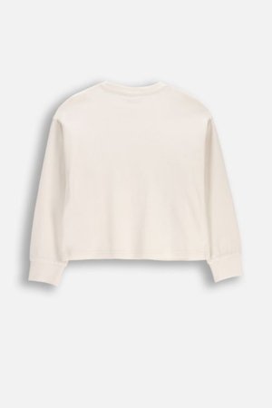 COCCODRILLO marškinėliai ilgomis rankovėmis, smėlio spalvos, WC6143103FGJ-002-152, 152 dydis 