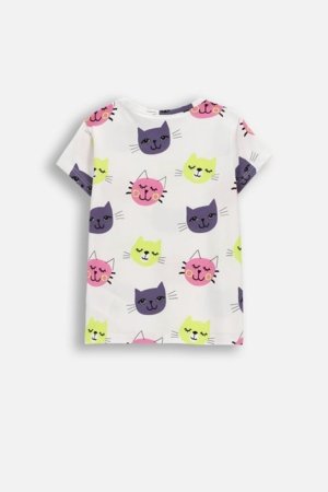 COCCODRILLO marškinėliai trumpomis rankovėmis, balti, WC6143221VGA-001-104, 104 cm 