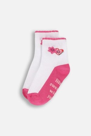 COCCODRILLO kojinės, baltos, WC6382403SOG-022-019, 19/22 cm 