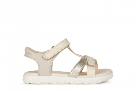 GEOX basutės beige/gold, J158ZA-054BJ-C0512 J158ZA-054BJ-C0512