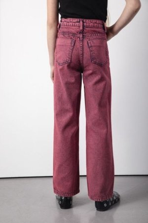 COCCODRILLO kelnės JEANS COLLECTION GIRL, raudonos, ZC5123107JCG-017-164, 164 cm 