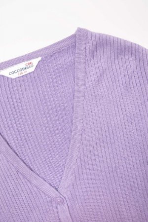 COCCODRILLO susegamas megztinis RETRO PICNIC KIDS, violetinis, WC3172201RPK-016 WC3172201RPK-016-110