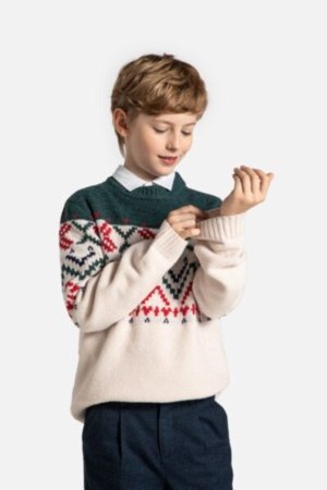 COCCODRILLO megztinis ELEGANT JUNIOR BOY, multicoloured, ZC4172101EJB-022-164, 164 cm 