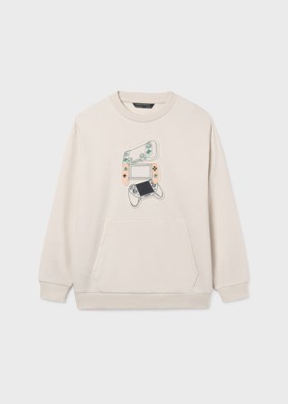 MAYORAL džemperis su gobtuvu, hemp, 6.412-59, 140 cm 