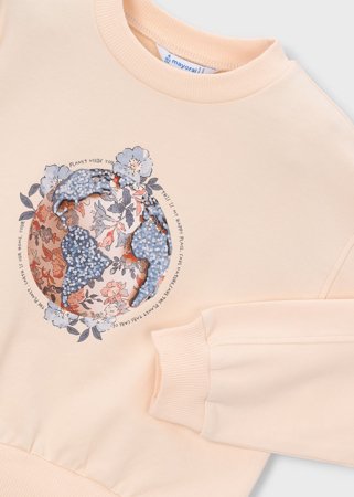 MAYORAL džemperis su gobtuvu, salmon, 3.448-96, 116  cm 