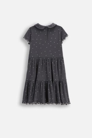 COCCODRILLO suknelė trumpomis rankovėmis, pilka, WC6129201HGK-020-104, 104 cm 